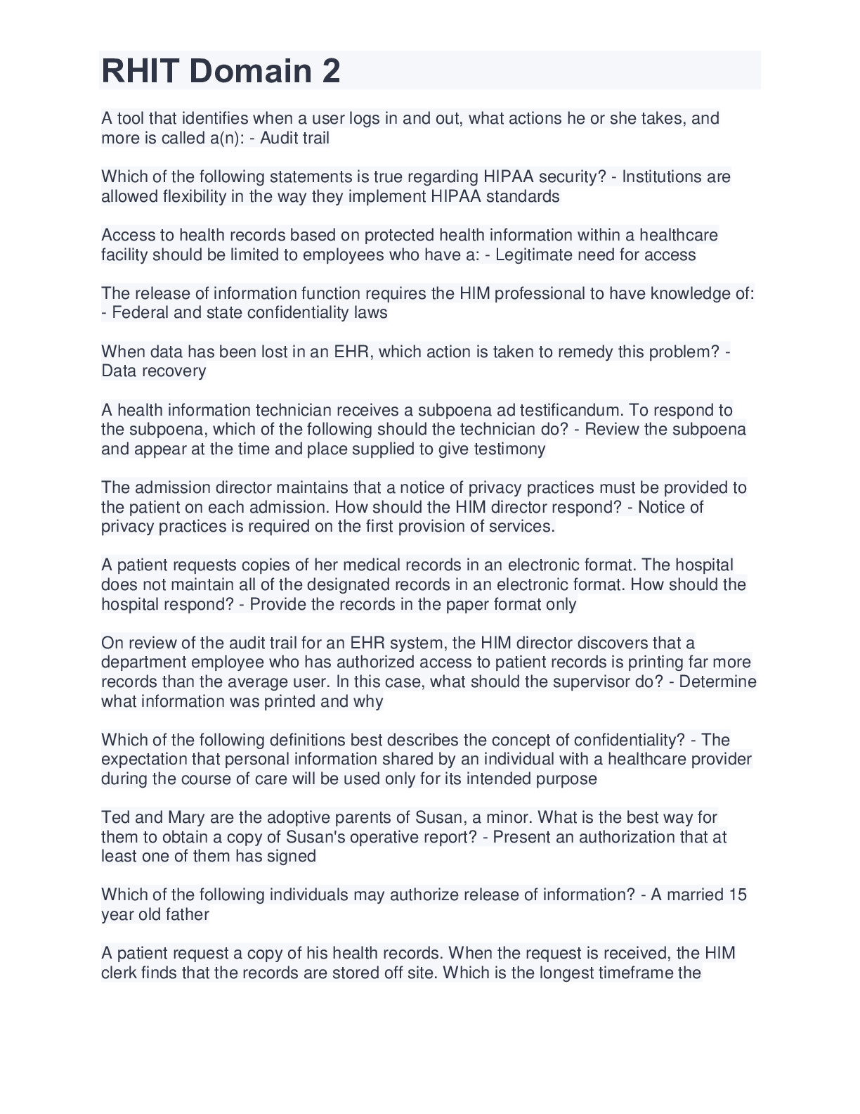 Preview image of RHIT Domain 2 document